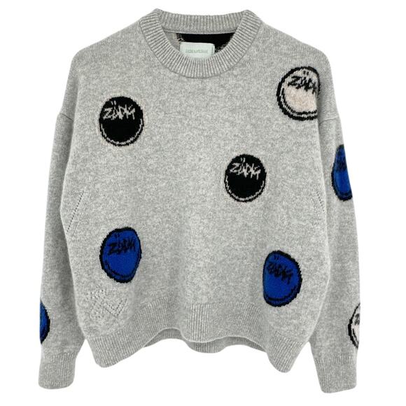 ZADIG & VOLTAIRE Markus Happy Cashmere Sweater S - Picture 1 of 11
